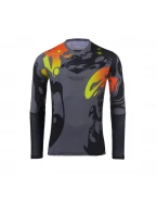 Tricou Cross/Enduro KENNY RACING Performance - Gri/Negru/Galben/Rosu