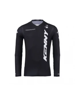 Tricou Cross/Enduro KENNY RACING Performance - Negru/Alb
