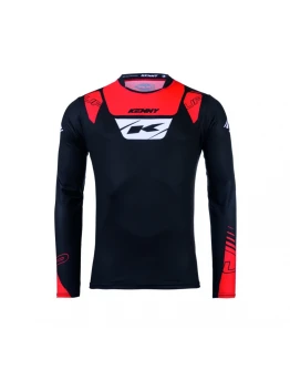Tricou KENNY Racing Trial Up - Negru/Rosu