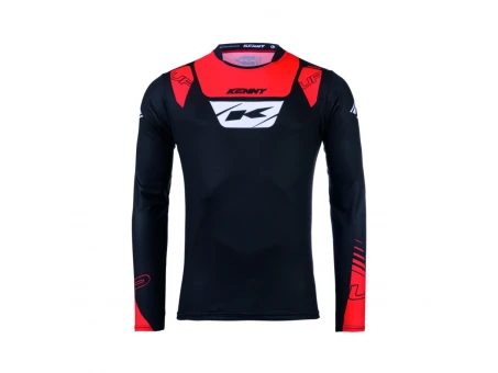 Tricou KENNY Racing Trial Up - Negru/Rosu | 251-3302015-09