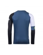 Tricou Cross/Enduro KENNY RACING Track Zoom - Albastru/Negru/Alb/Galben