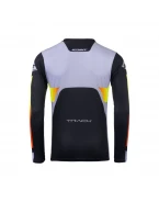 Tricou Cross/Enduro KENNY RACING Track FOCUS - Negru/Gri/Galben/Rosu