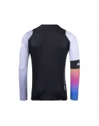 Tricou Cross/Enduro KENNY RACING Track Zoom - Negru/Alb/Albastru/Roz