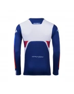 Tricou Cross/Enduro KENNY RACING Track FOCUS - Albastru/Alb/Rosu