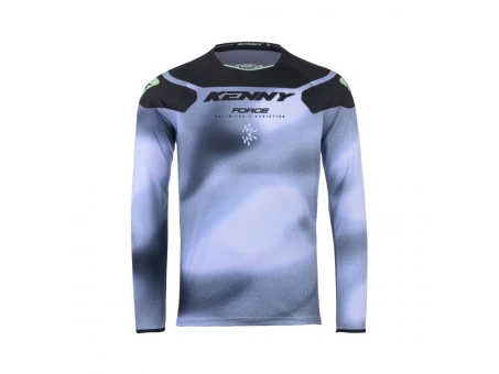 Tricou Cross/Enduro KENNY RACING Force Fog - Negru/Gri