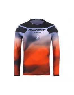 Tricou Cross/Enduro KENNY RACING Force Fog - Portocaliu/Negru/Gri