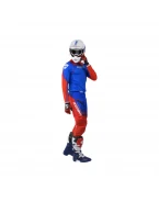 Pantaloni Cross/Enduro Kenny Racing TITANIUM - Rosu/Albastru/Alb