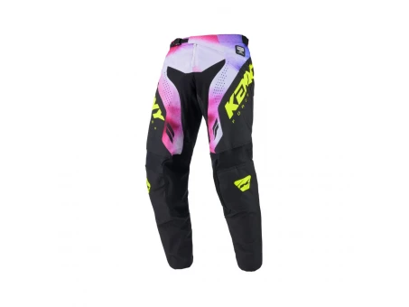 Pantaloni Cross/Enduro Kenny Racing Force Fog - Negru/Galben/Roz