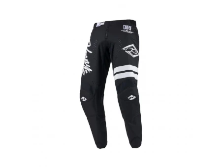 Pantaloni Cross/Enduro Kenny Racing TRACK DIRT - Negru/Alb
