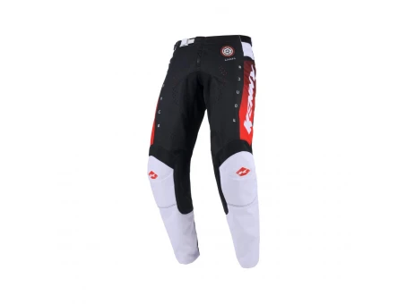 Pantaloni Cross/Enduro Kenny Racing TRACK FOCUS - Negru/Alb/Rosu