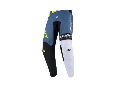 Pantaloni Cross/Enduro Kenny Racing TRACK ZOOM - Albastru/Negru/Galben