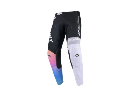 Pantaloni Cross/Enduro Kenny Racing TRACK ZOOM - Negru/Alb/Albastru