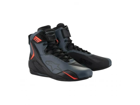 Ghete moto sport/touring ALPINESTARS FASTER-4 - Negru/Gri/Rosu | 2510425/1130