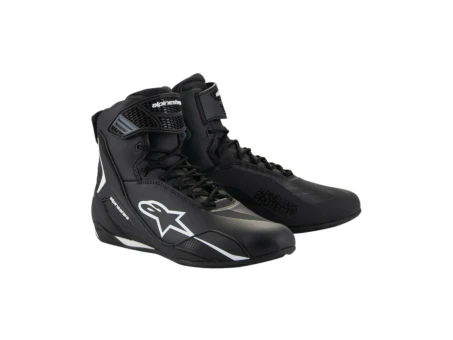 Ghete moto sport/touring ALPINESTARS FASTER-4 - Negru/Alb | 2510425/12