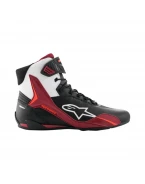 Ghete moto sport/touring ALPINESTARS FASTER-4 - Negru/Alb/Rosu | 2510425/1299