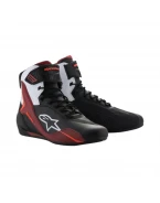 Ghete moto sport/touring ALPINESTARS FASTER-4 - Negru/Alb/Rosu | 2510425/1299
