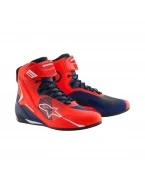 Ghete moto sport/touring ALPINESTARS FASTER-4 MM93 - Rosu fluo/Albastru/Negru | 2510925/3138