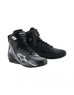 Ghete moto sport-touring Alpinestars Faster-4 Drystar impermeabile - Negru/Gri/Alb