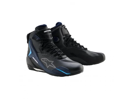 Ghete moto sport-touring Alpinestars Faster-4 Drystar impermeabile - Negru/Albastru | 2540326/1571