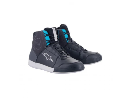 Ghete Femei moto impermeabile ALPINESTARS CHROME - Negru/Alb/Albastru | 2543223/116