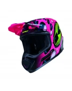 Cască cross-enduro KENNY RACING PERFORMANCE ERT + POP SYSTEM - Negru/Roz | 261-0202013-14