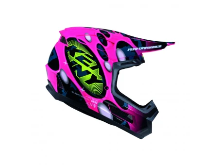 Cască cross-enduro KENNY RACING PERFORMANCE ERT + POP SYSTEM - Negru/Roz | 261-0202013-14