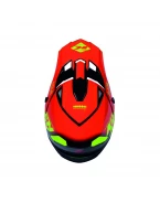 Cască cross-enduro KENNY RACING TRACK FOCUS - Rosu/Negru/Galben | 261-0303021-01