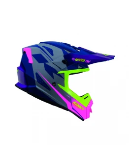 Cască cross-enduro KENNY RACING TRACK SPEED - Mov/Roz/Galben