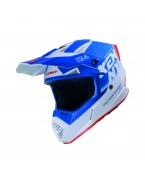 Cască cross-enduro KENNY RACING TRACK FOCUS - Alb/Albastru/Rosu | 261-0303021-28