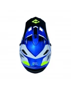 Cască cross-enduro KENNY RACING TRACK SPEED - Albastru/Alb/Galben | 261-0303021-32