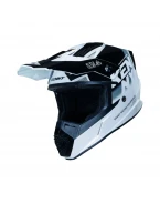 Cască cross-enduro KENNY RACING TRACK FOCUS - Negru/Alb | 261-0303021-33
