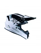 Cască cross-enduro KENNY RACING TRACK FOCUS - Negru/Alb | 261-0303021-33