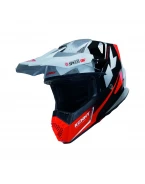 Cască cross-enduro KENNY RACING TRACK SPEED -  Alb/Negru/Rosu | 261-0303021-62