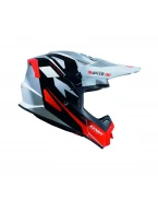 Cască cross-enduro KENNY RACING TRACK SPEED -  Alb/Negru/Rosu | 261-0303021-62