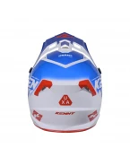 Cască cross-enduro KENNY RACING TRACK FOCUS PATRIOT - Albastru/Alb/Rosu | 261-0304021-28