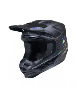 Cască moto cross/enduro KENNY Racing Titanium Carbon Matt Holographic - Negru