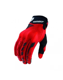 Mănuși moto KENNY RACING D3O TITANIUM - Rosu