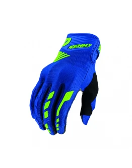 Mănuși moto KENNY RACING D3O TITANIUM - Albastru