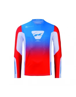 Tricou KENNY Racing Cross / Enduro Performance - Albastru/Rosu/Alb	