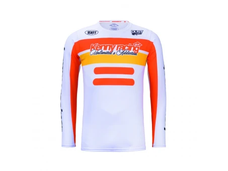 Tricou KENNY Racing Cross / Enduro Force Beach - Portocaliu/Alb | 261-3504013-06