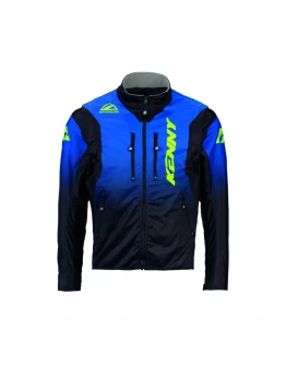 Geacă KENNY Racing Adventure / Enduro Softshell - Albastru/Galben fluo