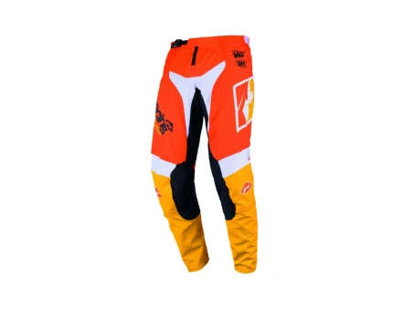 Pantaloni KENNY Racing Cross / Enduro Force Beach - Portocaliu/Alb | 261-6104013-06