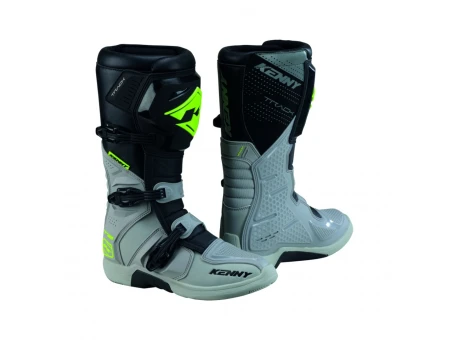 Cizme cross-enduro KENNY RACING TRACK T2 - Gri/Galben | 261-7103010-03