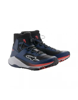 Ghete moto ALPINESTARS SPEEDFORCE XR - Rosu fluo/Albastru/Negru 