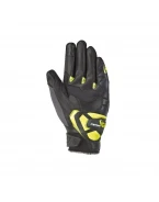 Manusi barbati Roadster vara piele/textil Ixon model RS Rise Air MS - Gri/negru/galben - degete tactile