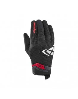 Manusi barbati Roadster vara textil/piele Ixon model MIG 2 Air Flow MS - Negru,alb,Rosu