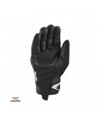 Manusi barbati Roadster vara textil/piele Ixon model MIG 2 MS - Negru/alb – degete tactile | 3001110901015