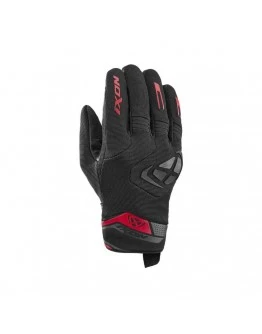 Manusi barbati Roadster vara textil/piele Ixon model MIG 2 MS - Negru,rosu - degete tactile