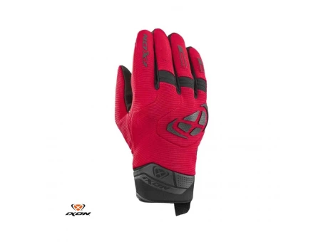 Manusi barbati Roadster vara textil/piele Ixon model MIG 2 MS - Rosu/negru – degete tactile | 3001110907014