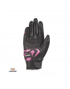 Manusi femei Roadster vara piele/textil Ixon model RS Rise Air LS - Negru/fucshsia (roz) – degete tactile | 3001120151073